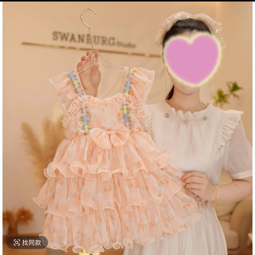 456哈哈家 特价 女童夏季高品质小清新背心公主裙连衣裙