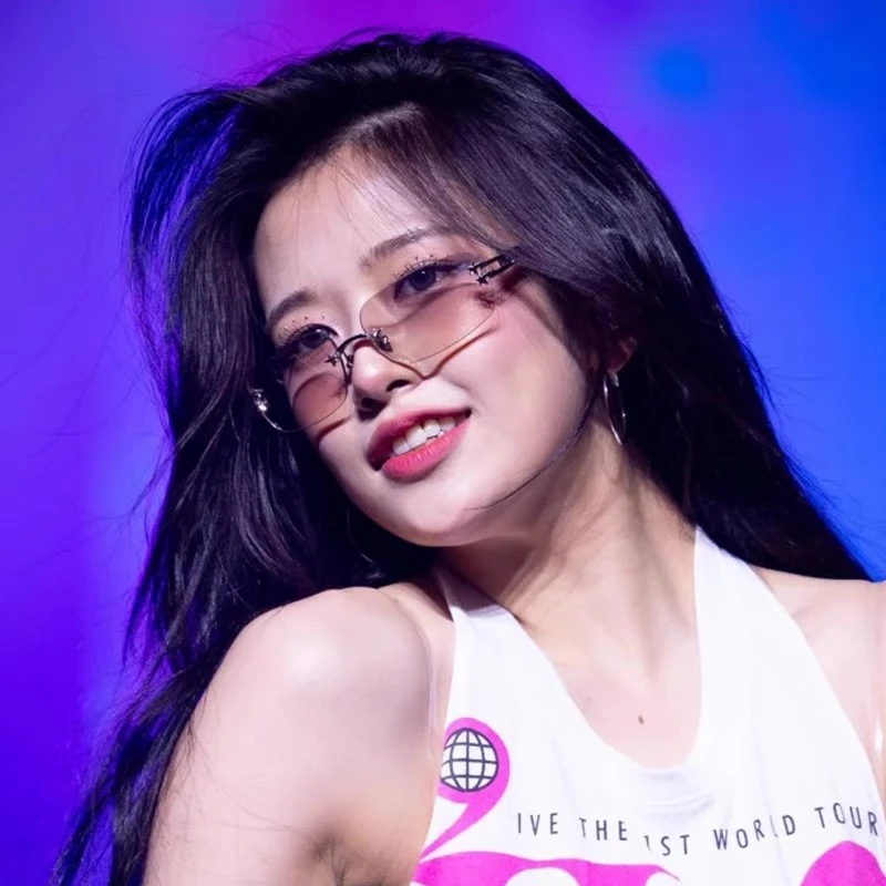 ive安宥真同款墨镜女款2025新款高级感y2k辣妹无边框太阳眼镜潮酷
