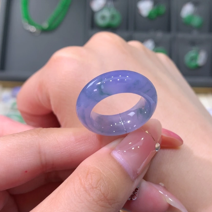 【闪购商品】翡翠戒指未镶嵌13号莫奈花园轮胎