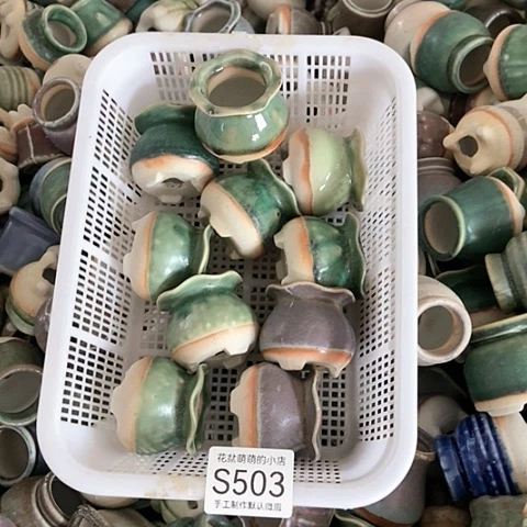 紫砂花盆503微瑕品口厘米3厘米左右的
