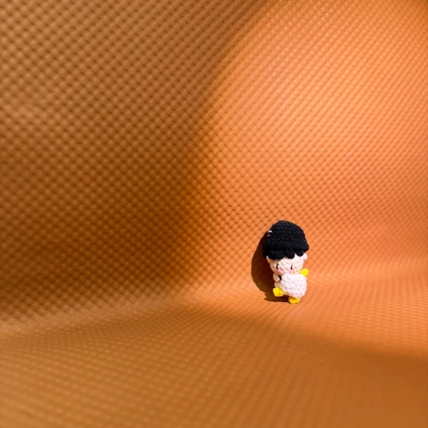 手工钩织玩偶——小男孩（挂件）配好钥匙扣