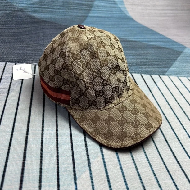 95新 GUCCI/古驰 满印老花鸭舌帽