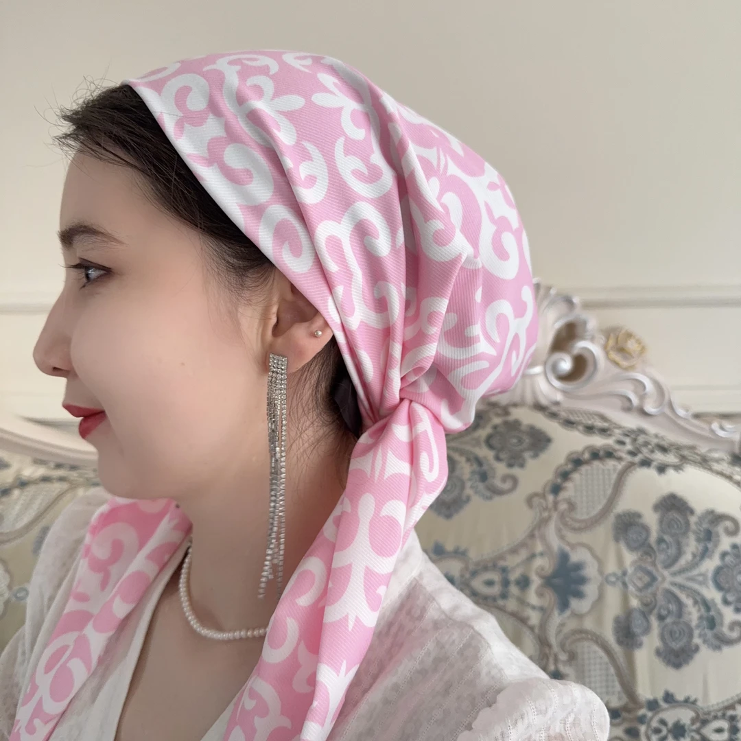 粉色   进口  头巾
