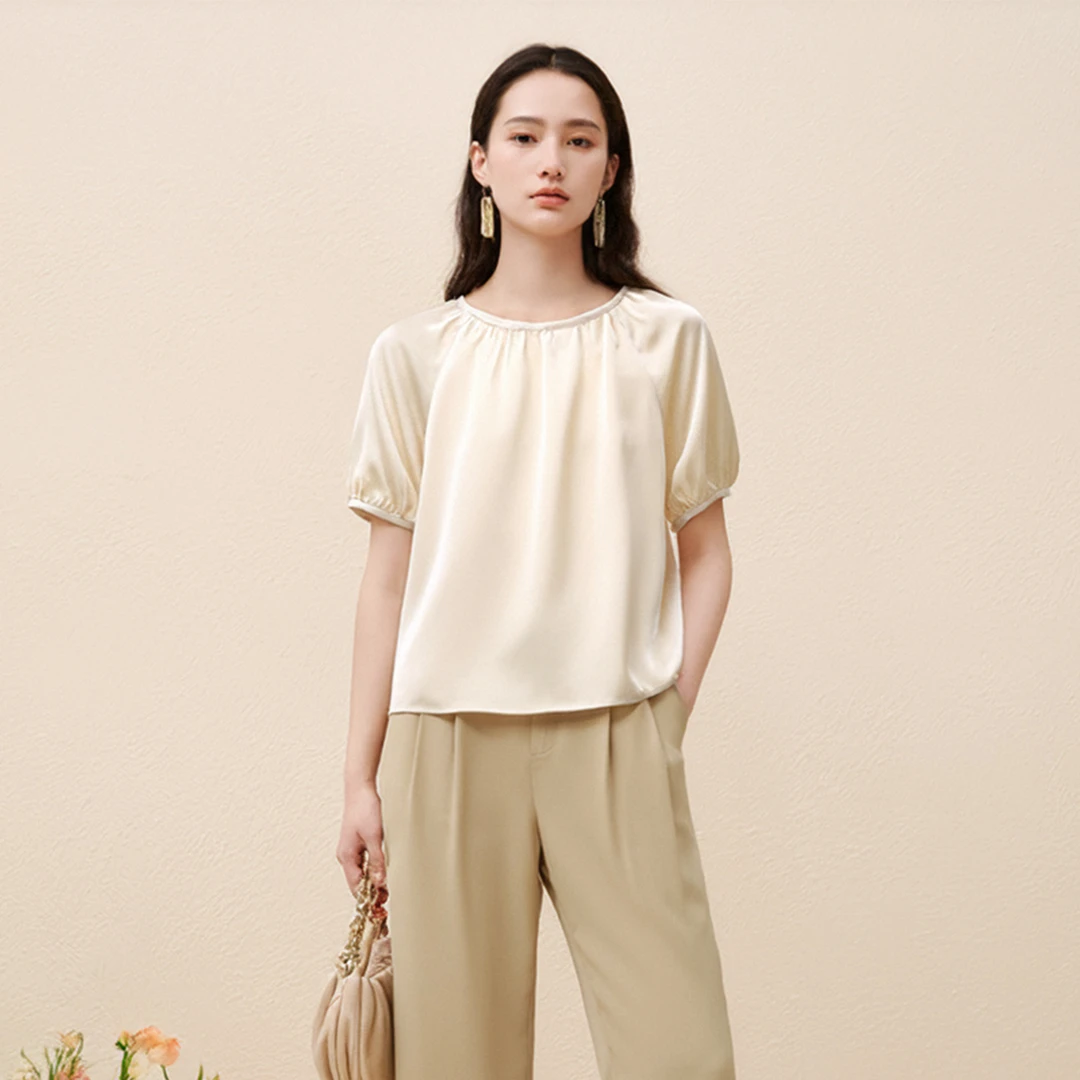 【片】100~桑蚕丝巨好看温柔小衫2025秋季新款七号铺撤柜女装