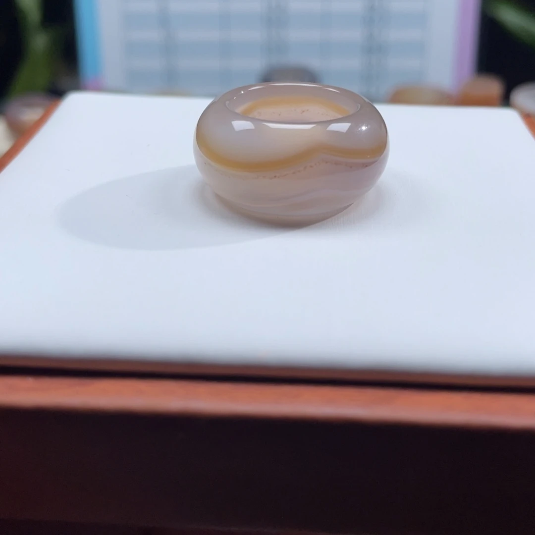 序***阳玛瑙/玉髓未镶嵌戒指Z17港14