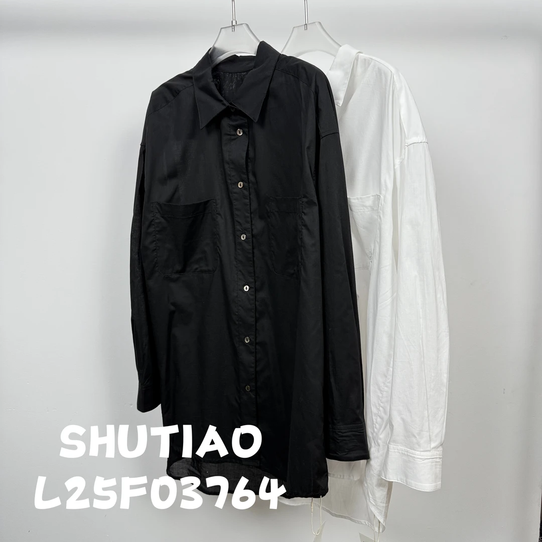【SHUTIAO】2025夏季：新款小众设计款衬衫L25F03764