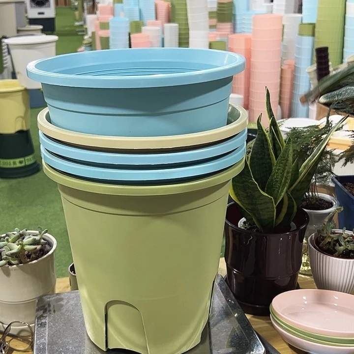 圆形控根口27高27混色无托5只