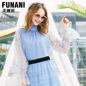 芙娜妮2024新款时尚轻奢女装夏季气质设计甜美减龄女装F1910113A