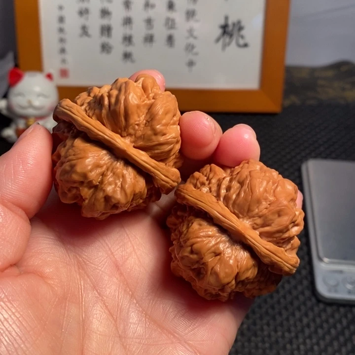 文玩核桃把件44蛤蟆