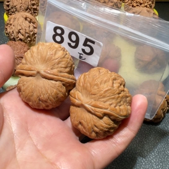 盖***葛把件文玩核桃元宝41