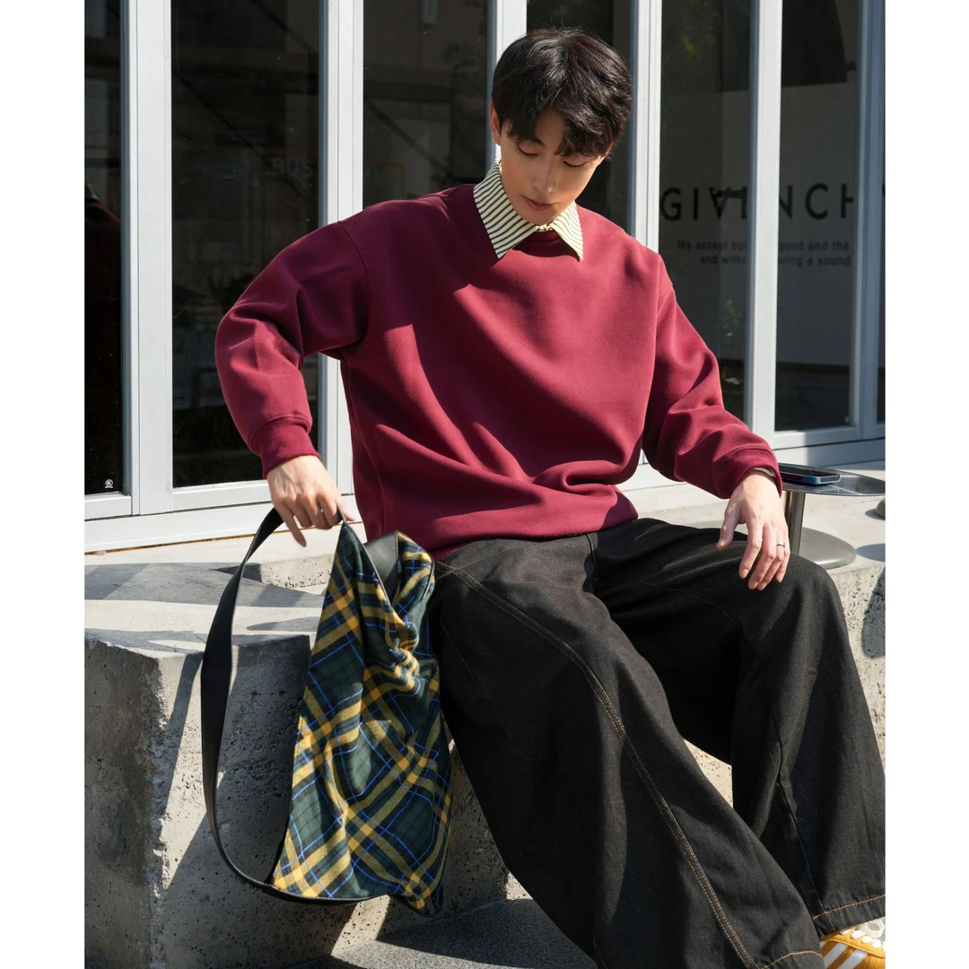 【ONEARTS卫衣】安哥拉红套头长袖外套加厚ins潮流休闲宽松连帽上衣