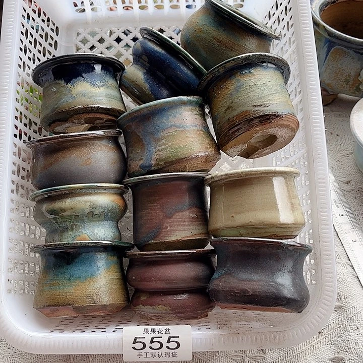 红陶陶瓷花盆555