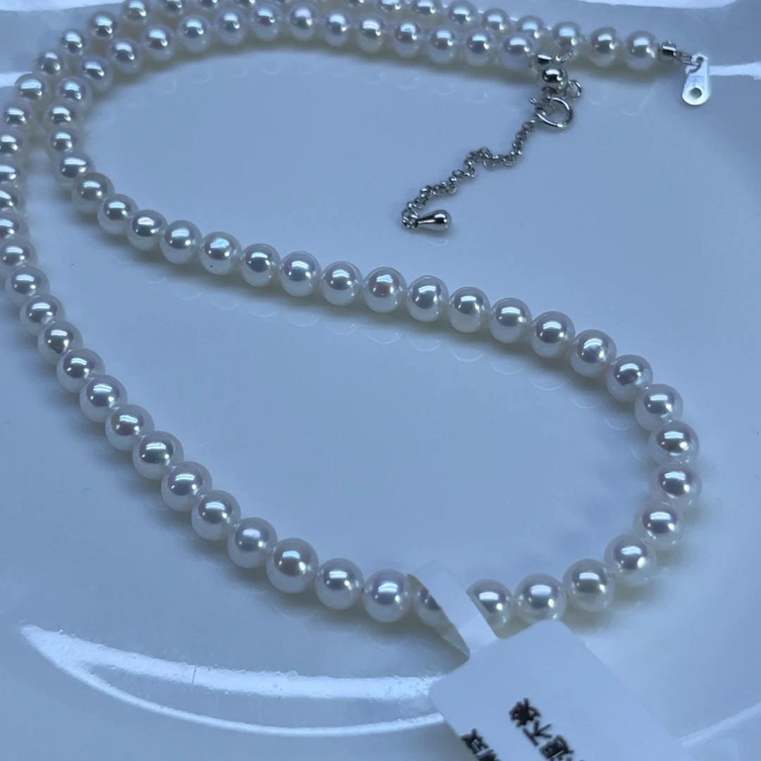 淡水珍珠银S925镶嵌颈饰