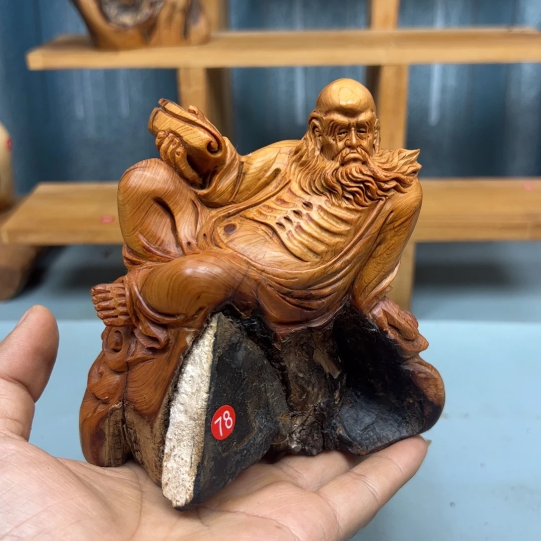 言***️木崖柏木摆件手把件