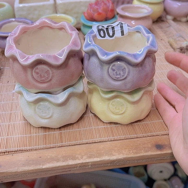 陶瓷花盆当场满12包邮