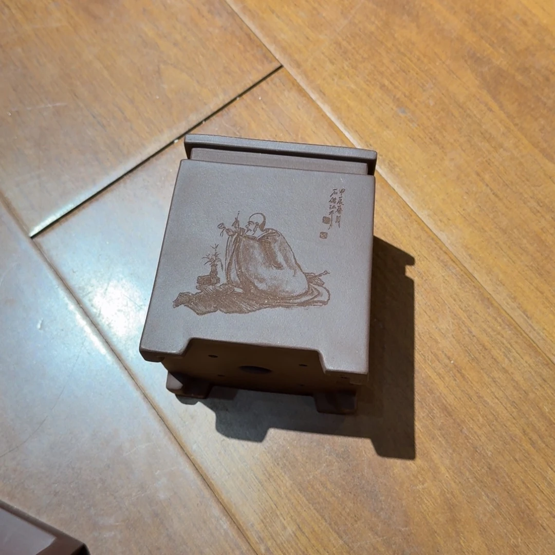 淡***条花盆紫砂原矿紫泥