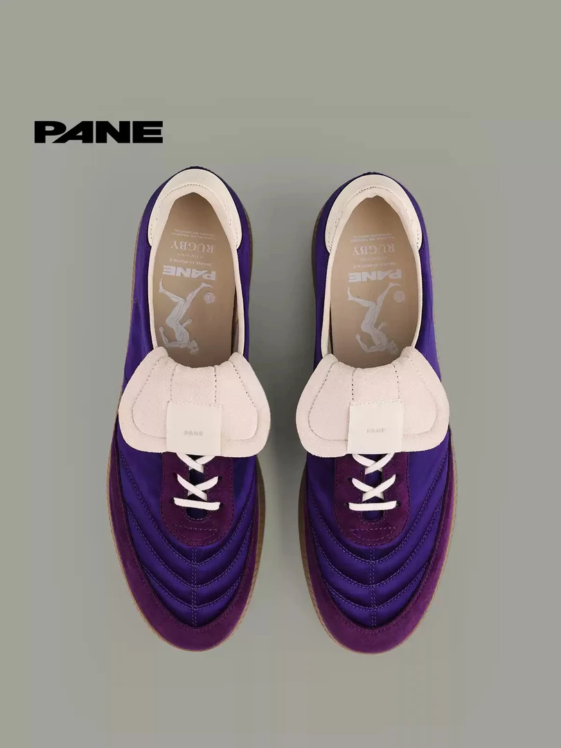 PANE-拉格比系列-ACAI巴西莓 秋冬新款翻盖复古休闲运动德训鞋