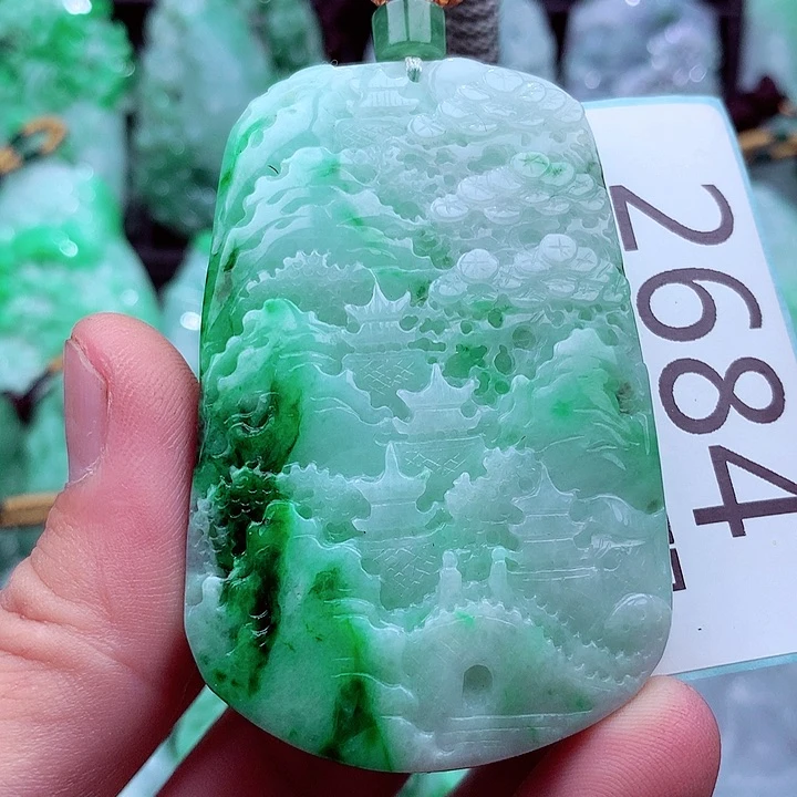 翡翠未镶嵌吊坠(不含链)