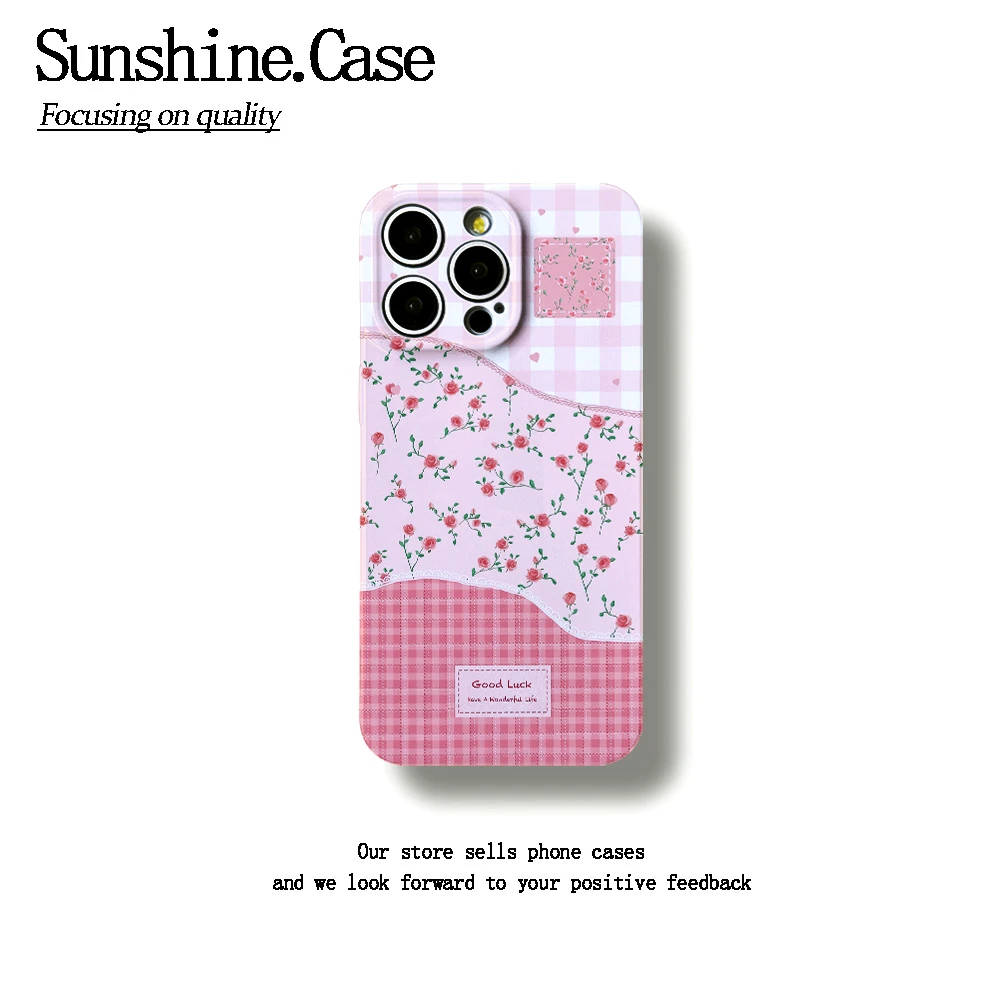 【番茄case专属】拼接花花软壳适用苹果oppo华为vivo小米手机壳防摔