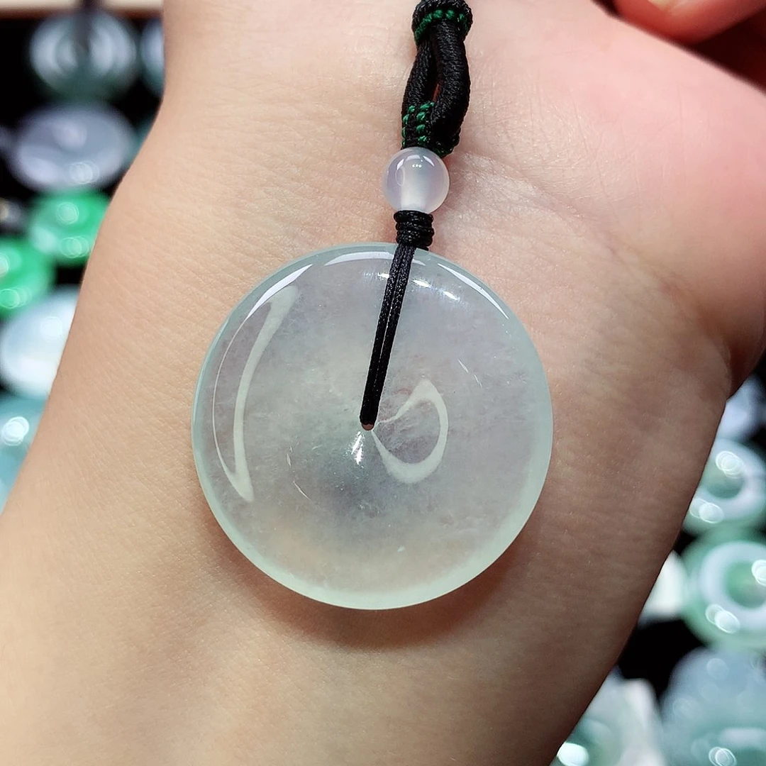 翡翠未镶嵌颈饰27.4/5.3