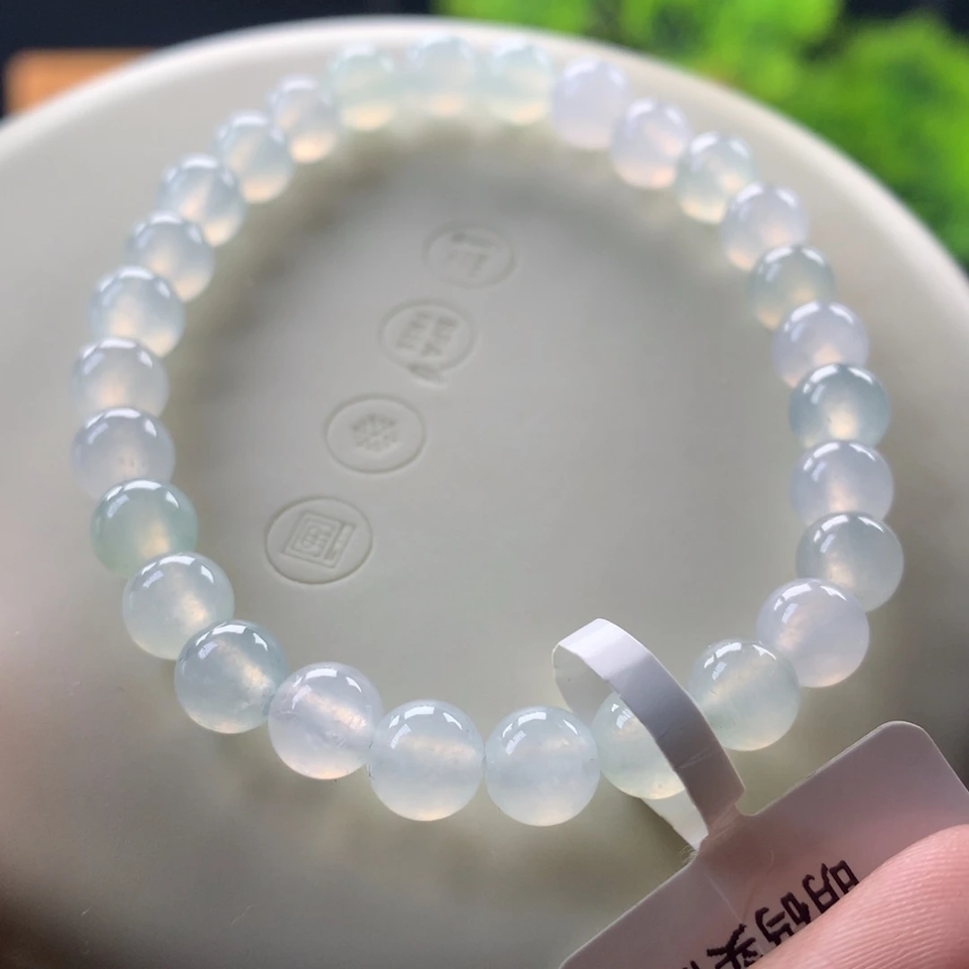 翡翠未镶嵌手链卡6.5