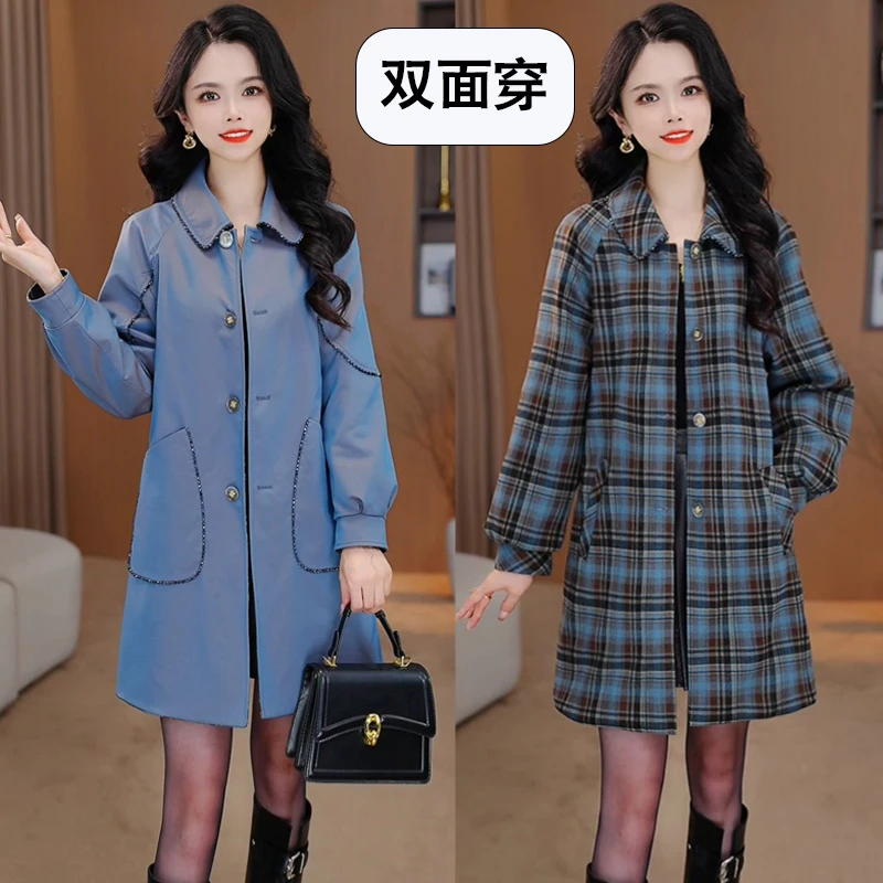 【双面穿】 优雅新款气质时尚大气减龄收腰显瘦外套M-4XL-27491