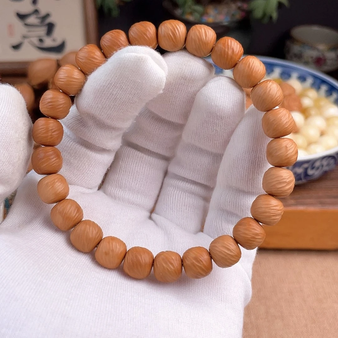 猴头核桃手串反油云锦