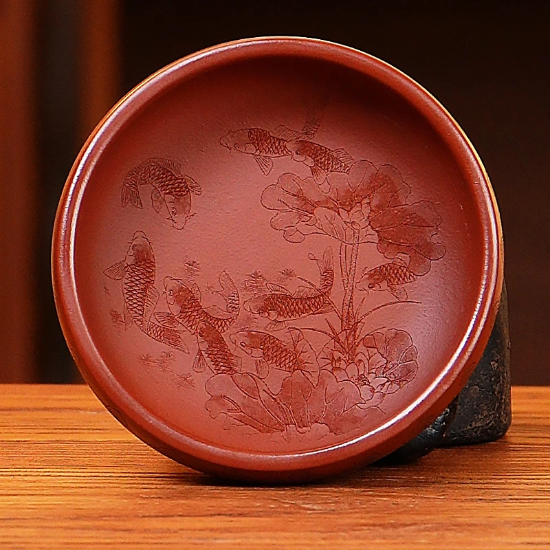 手工杯丨九鱼 鼓盏杯 普洱杯 紫砂杯