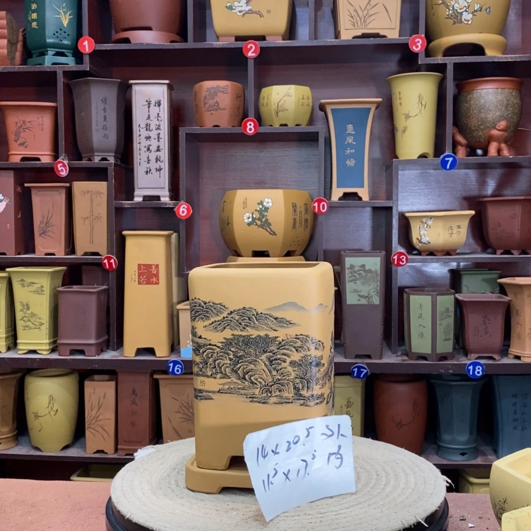 紫砂艺术紫砂花盆