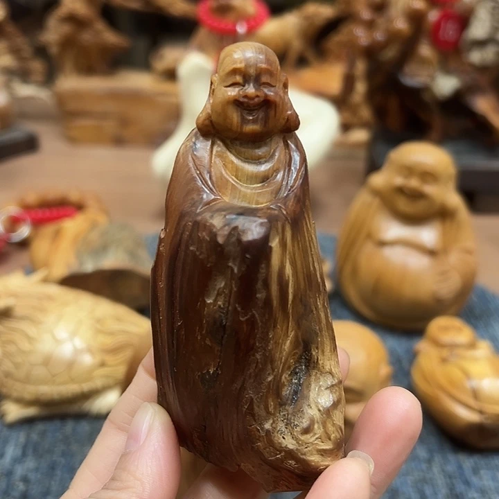 柏木太行崖柏手把摆件