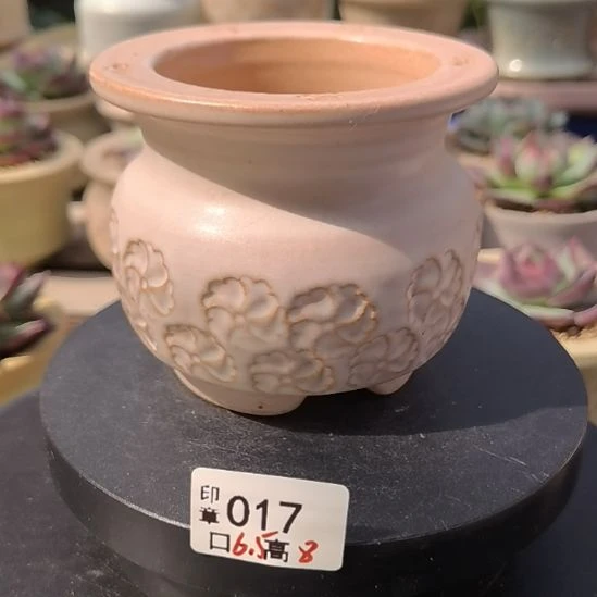 多肉印章花盆编号017