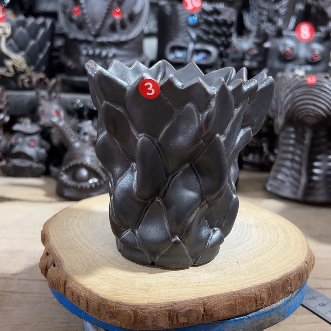 3号，手捏手刻，内口9外高11