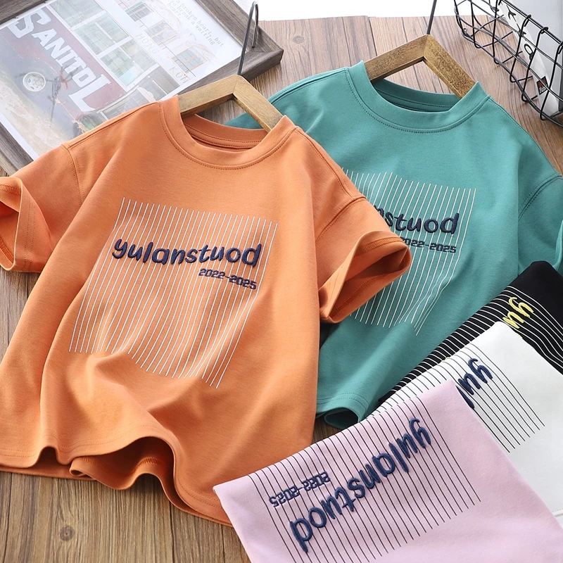 男童短袖T恤衫夏季新款儿童装薄款半袖弹力汗衫凉感透气5933