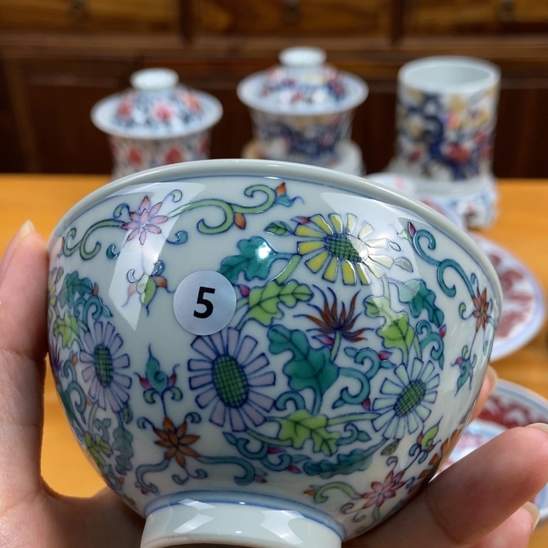 手绘现代茶具非古董