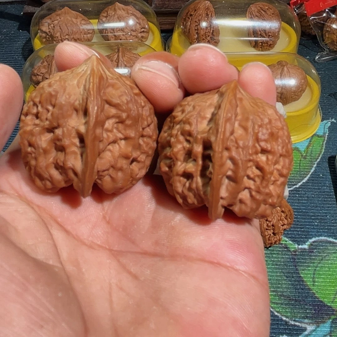 柳***风文玩核桃把件火焰马蹄36