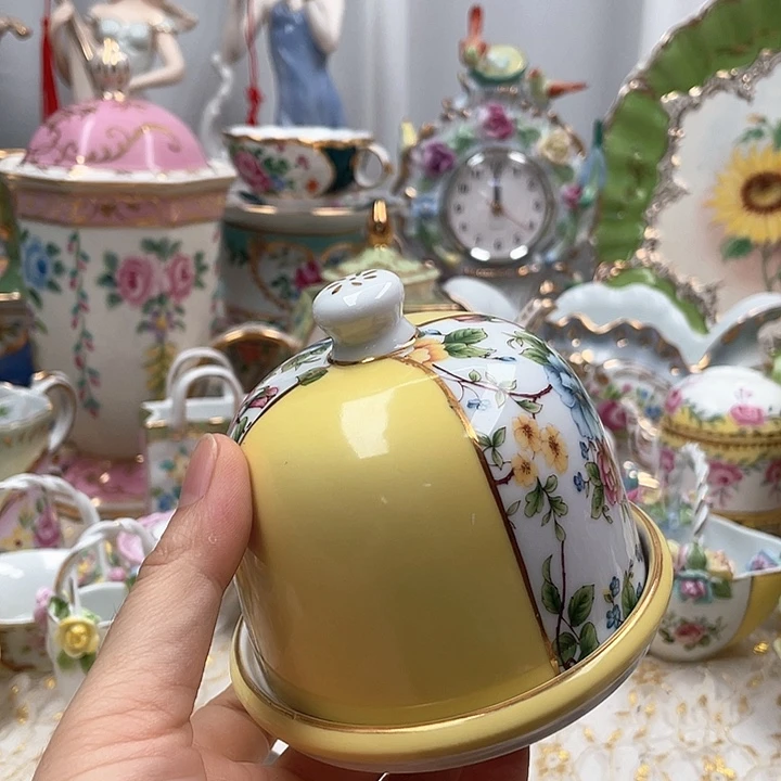 杯碟陶瓷摆件陶瓷微瑕
