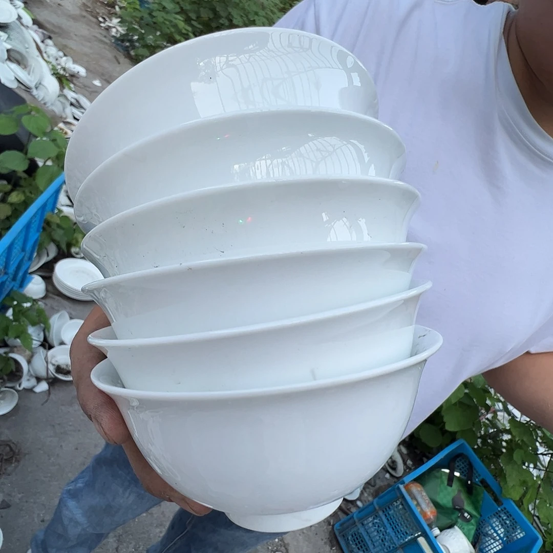 瓷片景德镇陶瓷玉泥胎4.75寸6只