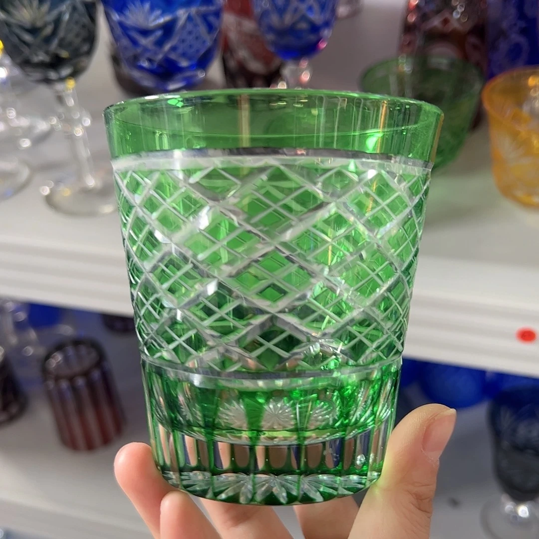 水晶玻璃高脚款微瑕一个