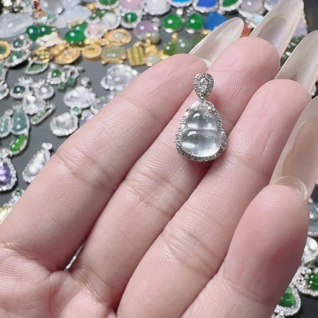 吊坠(不含链)银S925镶嵌紫晶