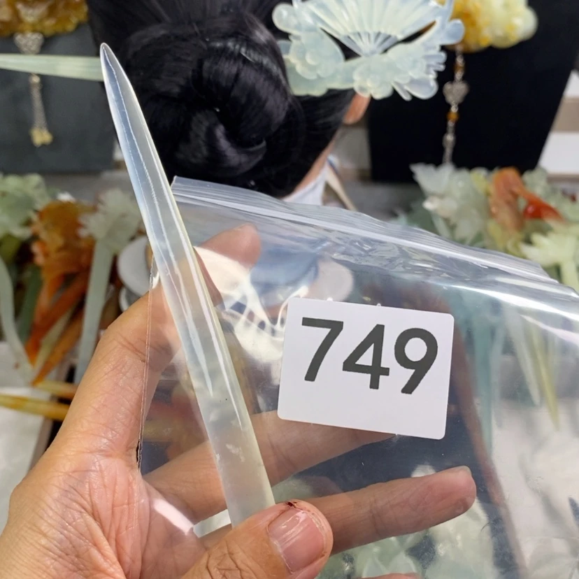 【闪购商品】岫玉发饰未镶嵌J*发簪