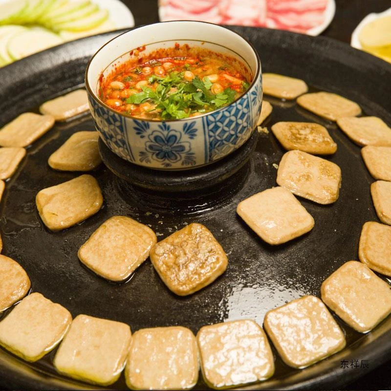 贵州毕节特产大方手撕豆腐传统风味豆干美味油炸嚼劲烙锅烧烤豆干