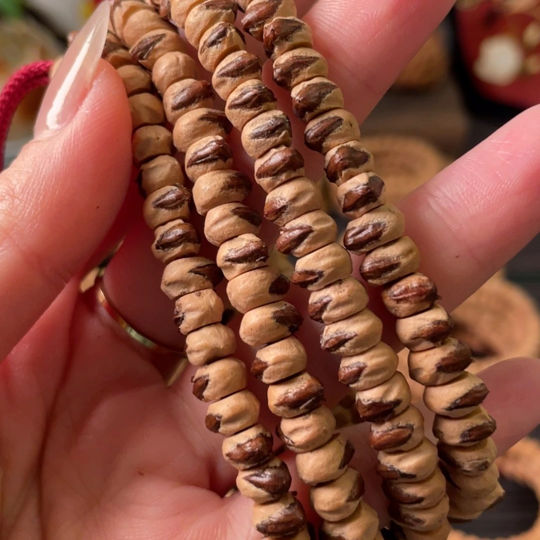 吊坠柏香籽/百香籽直切橫打红芽6+