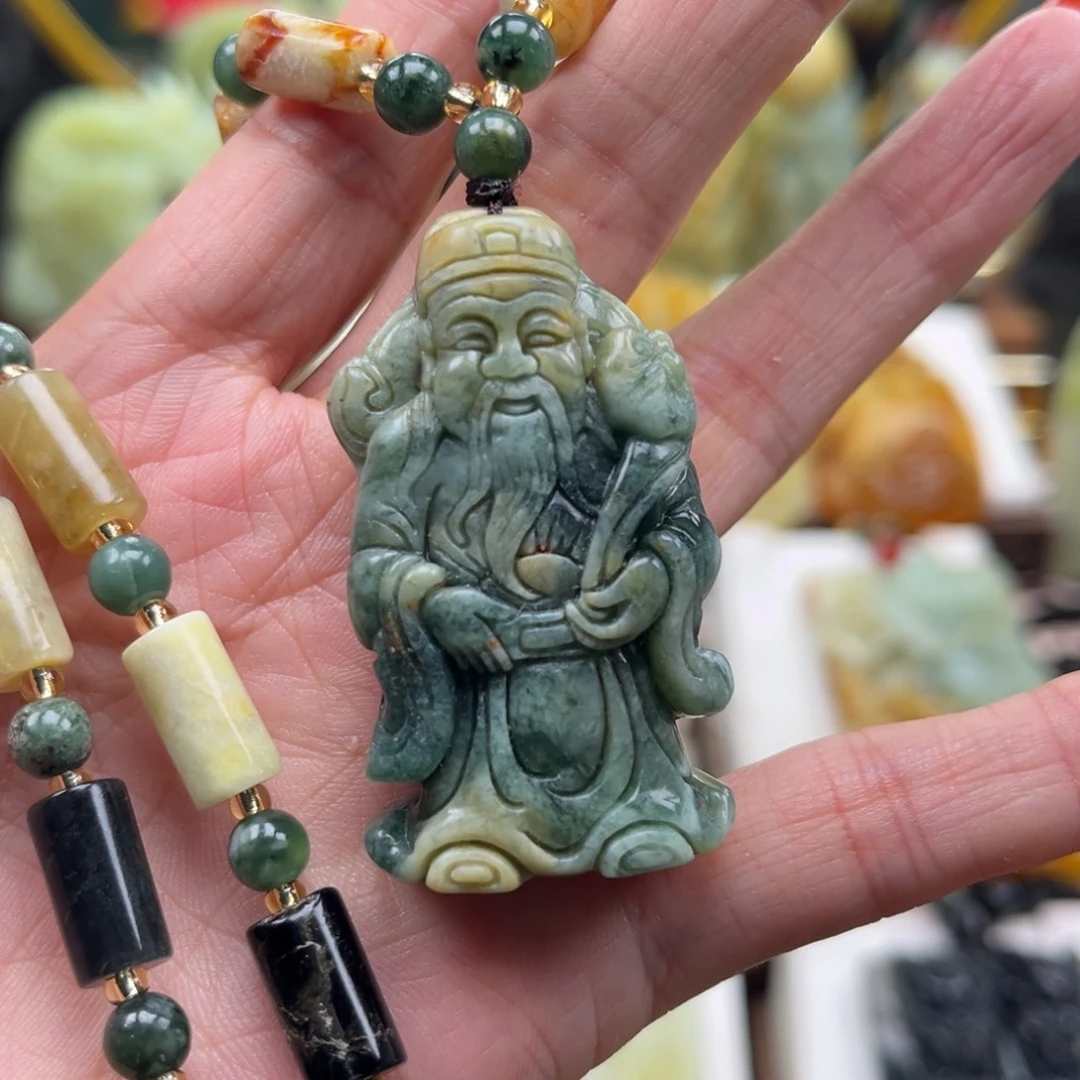 岫玉未镶嵌挂件挂件