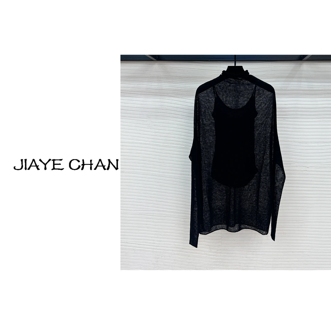 JIAYE CHAN一体成型纤薄显瘦宽松罩衫(内配小吊带)