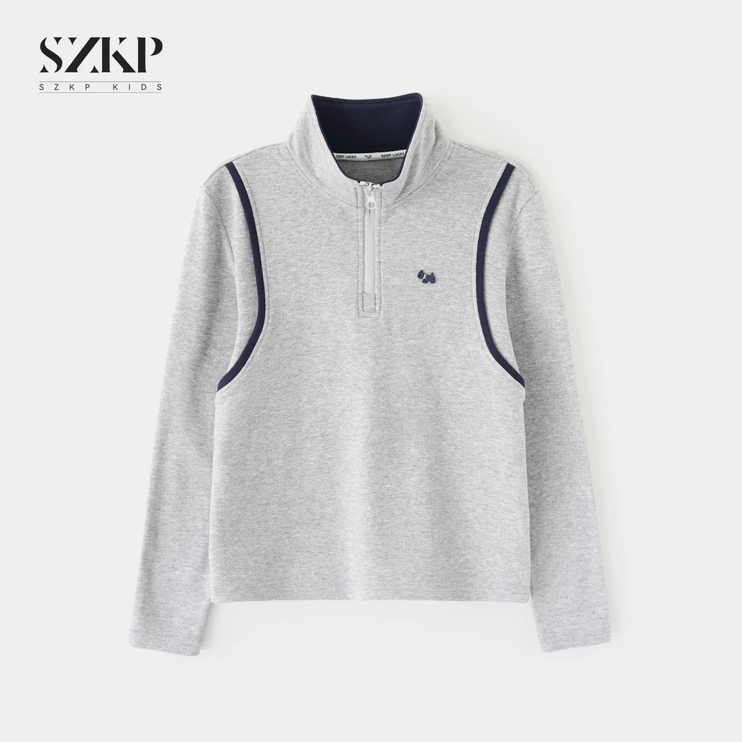 SZKP冬季新款女童装休闲上衣中大童时尚百搭儿童打底衫YNYD556221