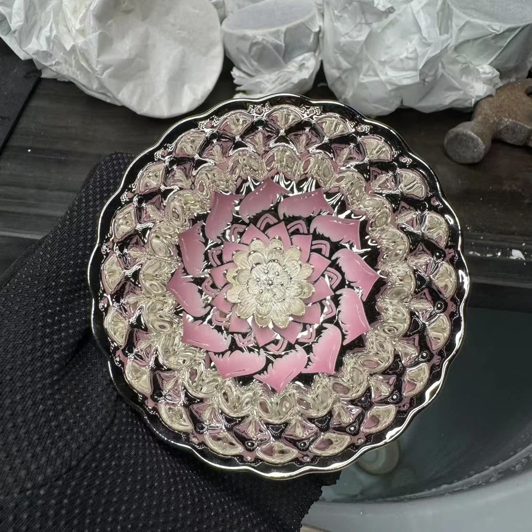 手工茶器 冰清玉洁 红粉佳人主人杯