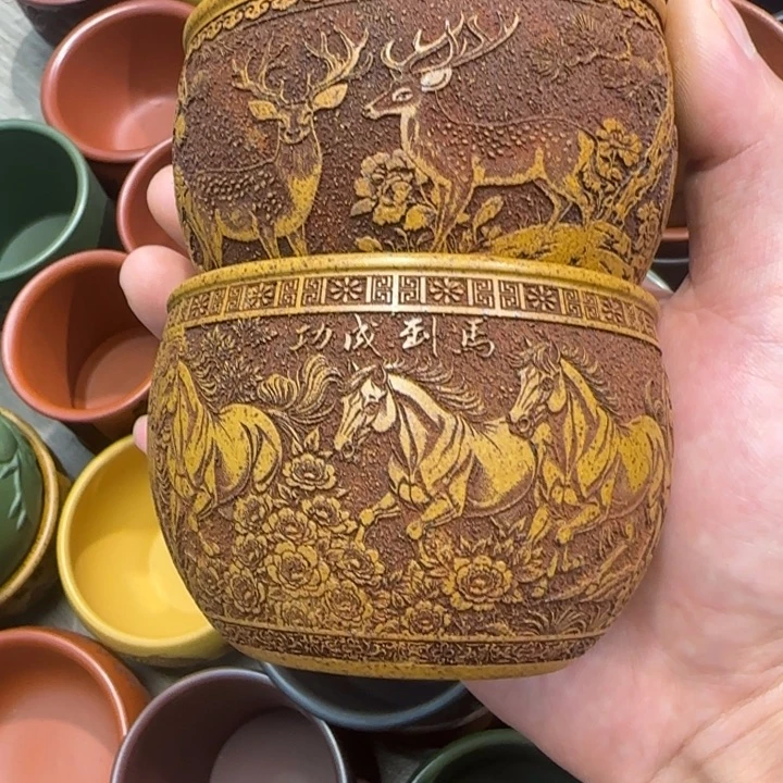 茶杯紫砂@**生全手工制作工艺