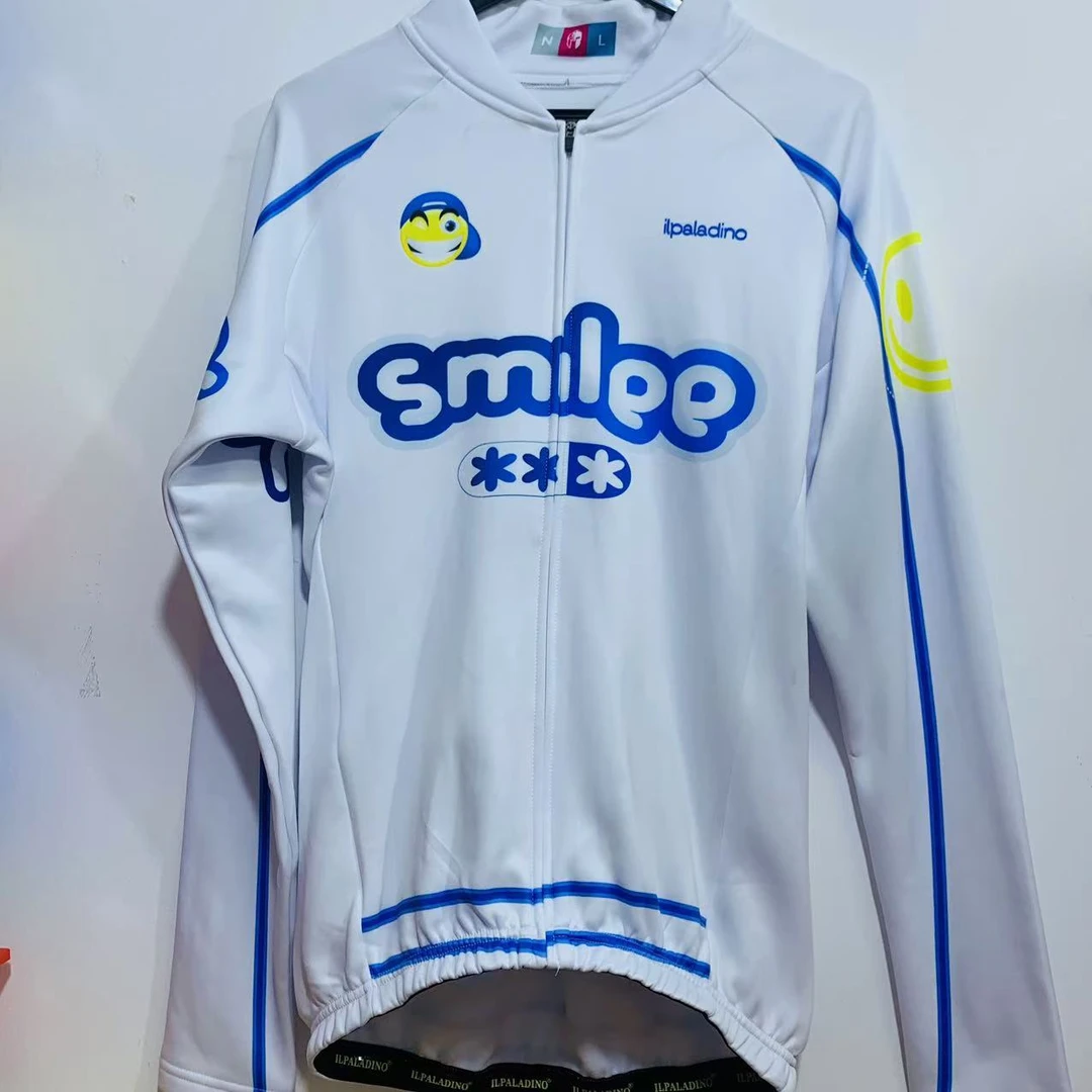 SQ 499【白蓝娃娃抓绒长袖男士】ILPALADINO骑行服长袖春秋冬