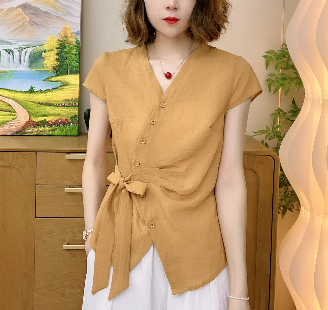 夏季新款时尚洋气百搭减龄显瘦女短袖气质T恤上衣