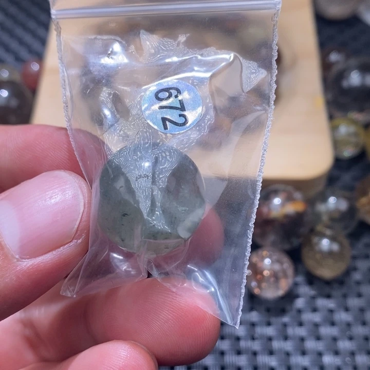 国***双手链发晶未镶嵌天然水晶手串